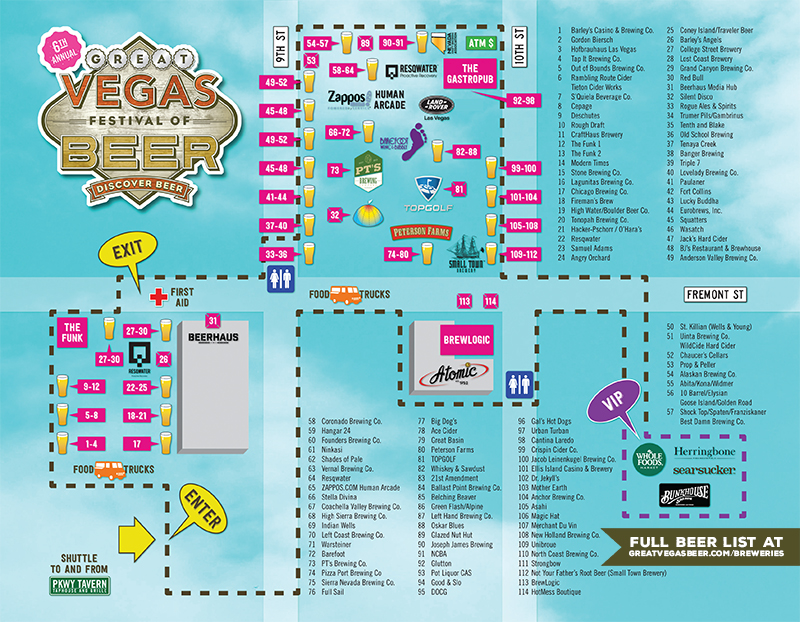 2016 Gvfb Map Front Final Great Vegas Festival Of Beer