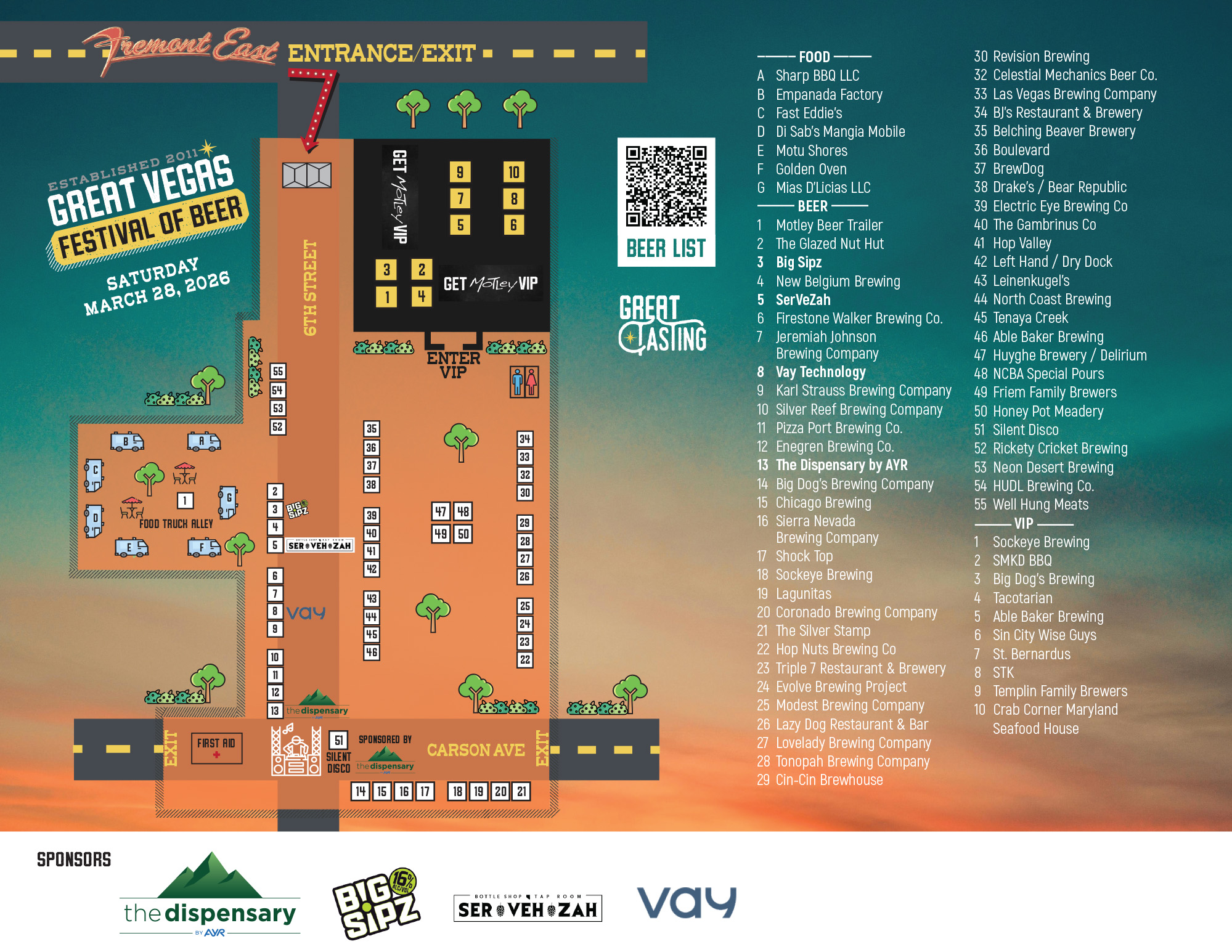 Great Vegas Festival of Beer | April 1st, 2023 | Festival Map